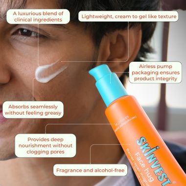 Skinvest: Face Hug Face Moisturiser | For All Skin type | Barrier Repair Moisturizer with 70% Rice water
