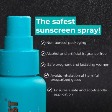 Skinvest: Light it up Sunscreen body spray - SPF 40 PA ++++ 100ml | with Kumkumadi Tailam | De-tans & Hydrates | Brightens Skin Tone | Removes Pigmentation | For All Skin Types | No white cast | No alcohol | Dermatologist Tested