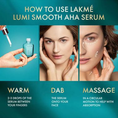 Lakme: Lumi Smooth Serum with 8% AHA - BHA - PHA+ Complex , 30 ml