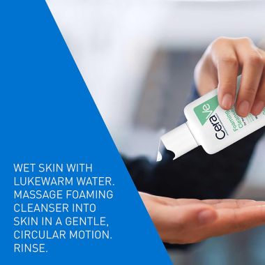 CeraVe: Foaming Cleanser Face Wash For Oily Skin With Hyaluronic Acid, Ceramides & Niacinamide 88ml