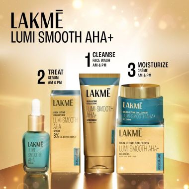Lakme: Lumi Smooth AHA+BHA+PHA+B3 cream 50G
