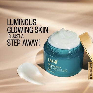 Lakme: Lumi Smooth AHA+BHA+PHA+B3 cream 50G