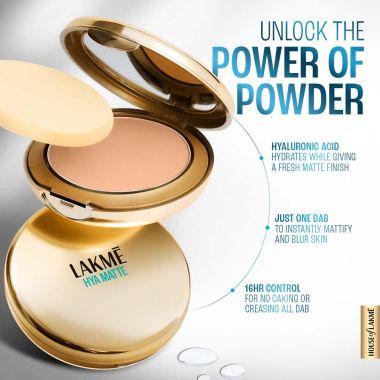 Lakme: 9to5 Hya Matte Pressed Powder Ivory