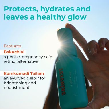 Skinvest: Light it up Sunscreen body spray - SPF 40 PA ++++ 100ml | with Kumkumadi Tailam | De-tans & Hydrates | Brightens Skin Tone | Removes Pigmentation | For All Skin Types | No white cast | No alcohol | Dermatologist Tested
