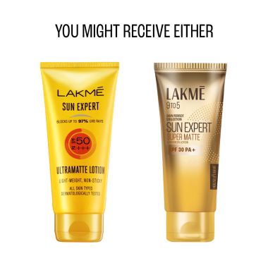 Lakme: Matte Sunscreen SPF 30 PA++, Niacinamide|UVA/B Protection ,100ml