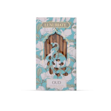 Luxuriate: Oudh Fragrant Natural Bambooless Incese Pack of 20 sticks (50gm)