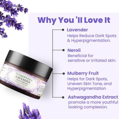 VITMINVEDA: Lavender Face Cream  50g