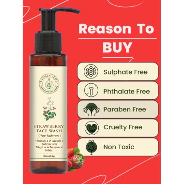 VITMINVEDA: Natural Strawberry Face Wash 100ml
