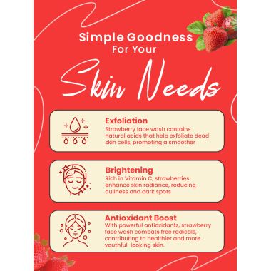 VITMINVEDA: Natural Strawberry Face Wash 100ml