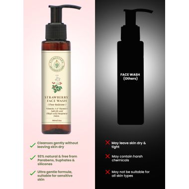 VITMINVEDA: Natural Strawberry Face Wash 100ml