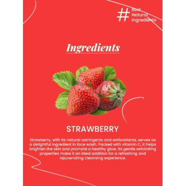 VITMINVEDA: Natural Strawberry Face Wash 100ml