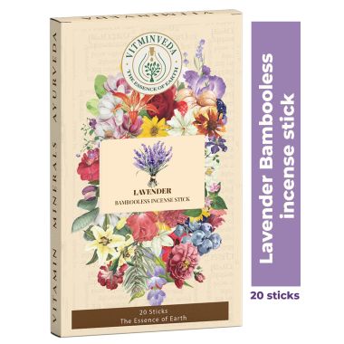 VITMINVEDA: Lavender Bambooless Incense Stick 100gm