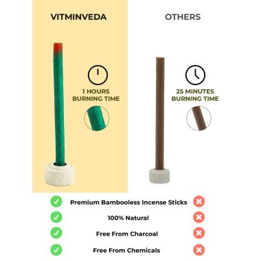 VITMINVEDA: Patchouli Bambooless Incense Stick 100gm