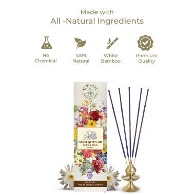 VITMINVEDA: Nightqueen Natural Incense Stick Ratrani Agarbatti 100gm