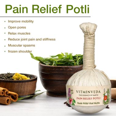 VITMINVEDA: Pain Relief Potli for Massage 180 ml