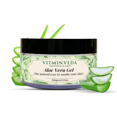 VITMINVEDA: Pure Natural Aloe Vera Gel - 100 gm