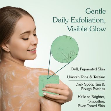 Bake Cosmetics: BAKE 8% Glycolic Acid Scrub Treatment Soap with Niacinamide -Pack of 2(100g x 2)