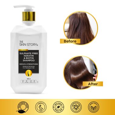 The Skin Story: Sulphate Free Keratin Biotin Shampoo 250ML