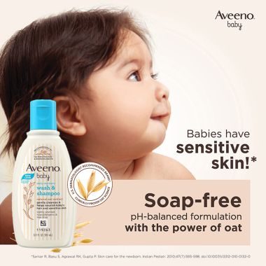 Aveeno: Daily Moisture Wash & Shampoo 100 ml