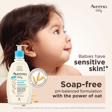 Aveeno: Daily Moisture Wash & Shampoo 354ml