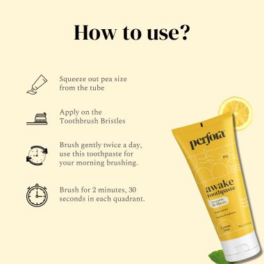 Perfora: Awake Toothpaste - Lemon Mint - 100gm