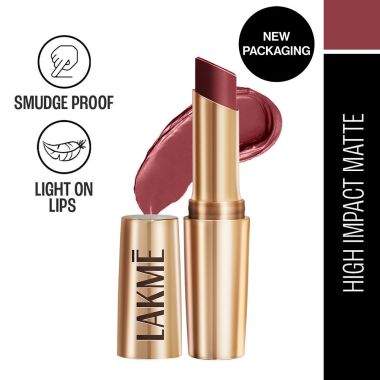 Lakme: 9 to 5 Powerplay Priming Matte Lipstick Rosy Sunday