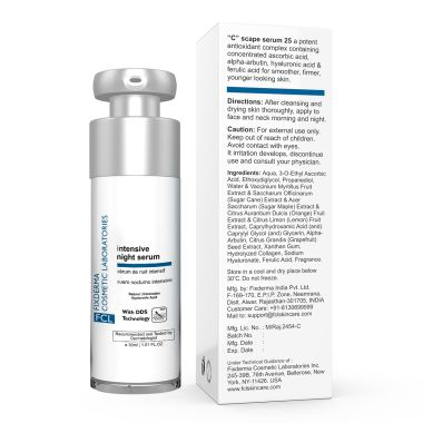 Fixderma Cosmetic Laboratories: Intensive Night Serum - 30ml