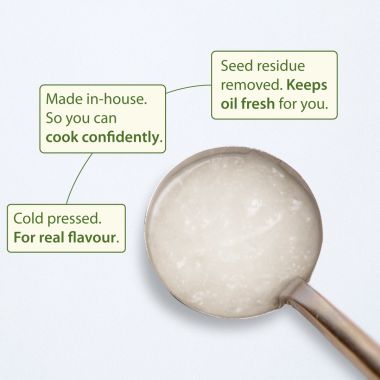 Gramiyaa: Gramiyaa Cold Pressed Coconut Oil 1 Litre