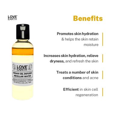 Love Earth: Argan Oil-Infused Micellar Water - 100ml
