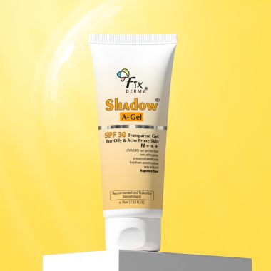 Fixderma: Shadow Sunscreen SPF 30+ PA+++ Gel Broad Spectrum Sunscreen - 75 gm