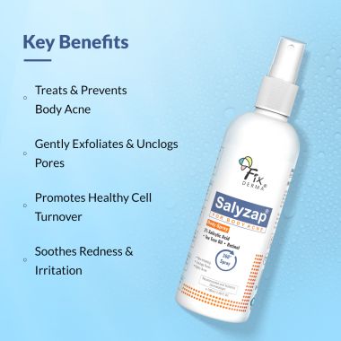 Fixderma: Salyzap 2% Salicylic Acid Body Wash  - 100ml