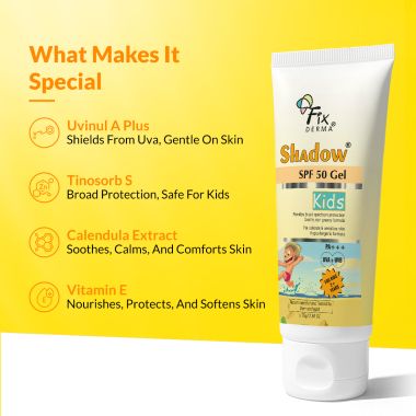 Fixderma: Shadow Sunscreen SPF 50+ Gel -  75gm