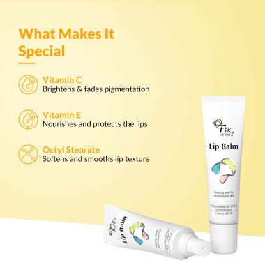Fixderma: Lip Balm With Vitamin C And Vitamin E  -15ml