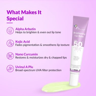 Fixderma: Brightening Lip Balm With SPF 50 PA+++  - 15ml