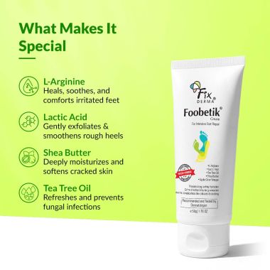 Fixderma: Foobetik Cream For Dry & Cracked Feet- 50gm