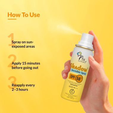 Fixderma: Shadow SPF 50+ PA+++ Invisible Spray  -  50ml