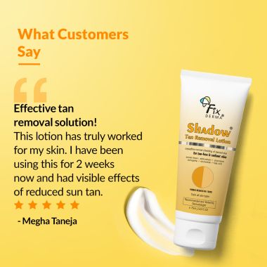 Fixderma: Shadow Tan Removal Lotion, Brightening & Revitalizing Face - 75ml