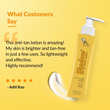 Fixderma: Shadow Sunscreen Body Lotion with SPF 50 PA+++ & 2% Niacinamide -  200 ml