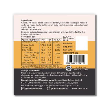 Carra: Miniature chocolate combo - 8 mini bars 15gm each