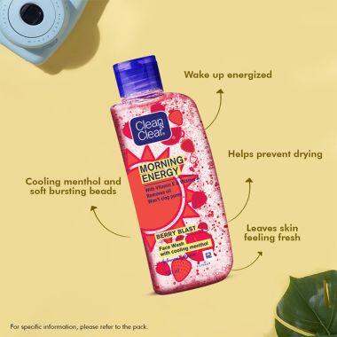 Clean & Clear: Morning Energy Berry Blast Face Wash 150ml