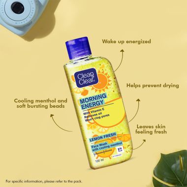 Clean & Clear: Morning Energy Lemon Fresh Face Wash 100ml