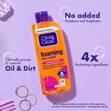 Clean & Clear: Foaming Facial Wash 100ml