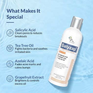 Fixderma: Salyzap Acne Body Wash -  200ml