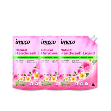 Bamboo Handwash Liquid | 99.9% Germs Protection | 1L Pouch | Pack of 3