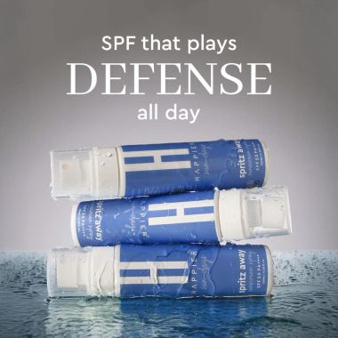 Happier: Sunscreen Spray SPF 50 PA+++ , UVA/UVB Protection, Broad Spectrum With Zinc Oxide