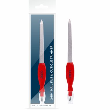 2 In 1 Nail File & Cuticle Trimmer