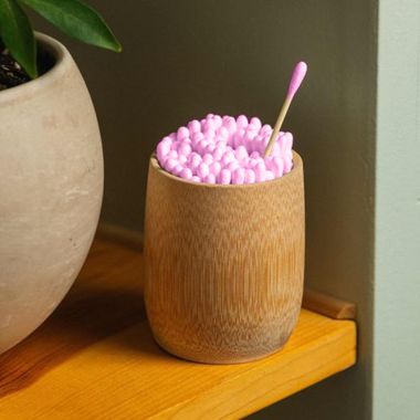 Amwoodo: Bamboo Ear Swabs | 100 Soft Double-Tip Cotton Buds | Pack of 2