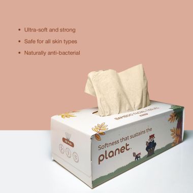 Amwoodo: Bamboo Facial Tissue | Soft & Highly Absorbent | 2-Ply | 200 Pulls Per Pack | Pack of 1