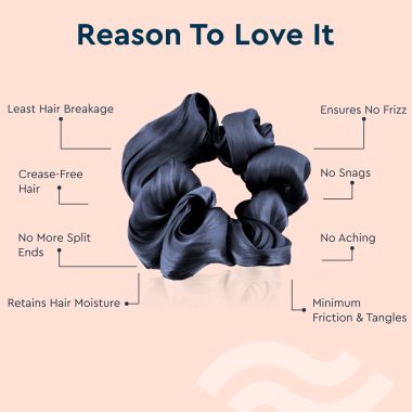 GUBB: Satin Scrunchie (Black)