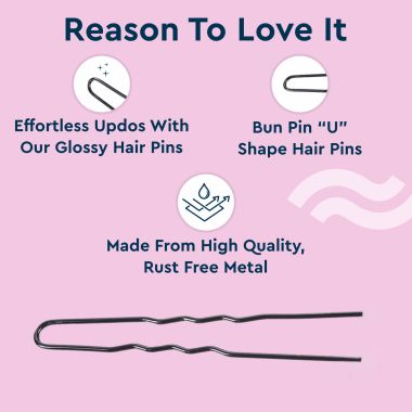 GUBB: Hair Pin 4.5Cm Curve 24Pcs/Set